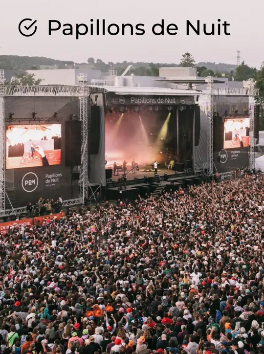 Picture of one of our client festival Papillons de Nuit